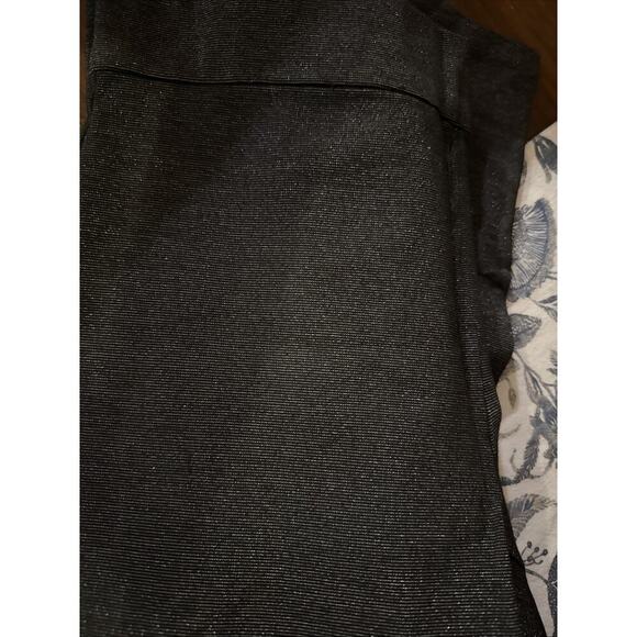 LOFT Pants LEGGINGS IN SHIMMER PONTE Womens NWT SPARKLING Black Size Medium - Picture 7 of 7